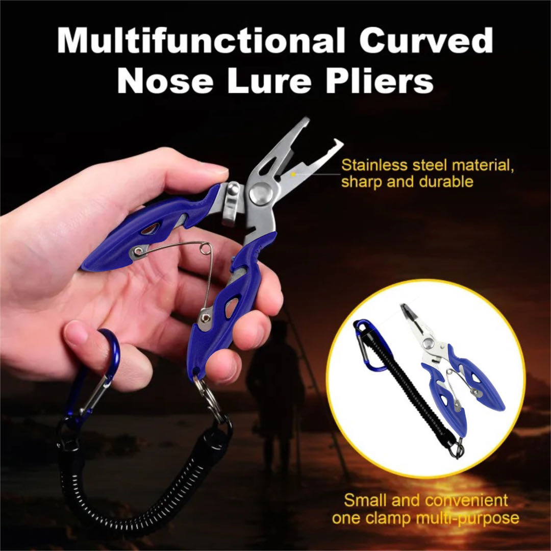 Fishing Hook Remover - Pince multifonctionnelle à bouche incurvée, coussretours
