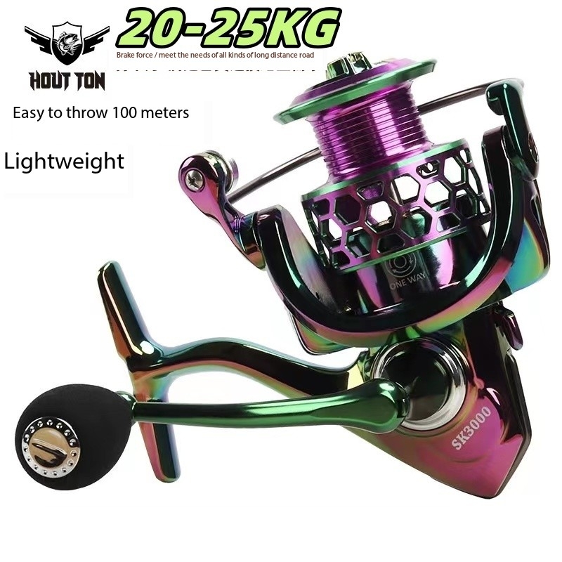 Daiwa Reel Fuego - Moulinet de pêche spinning coloré sans