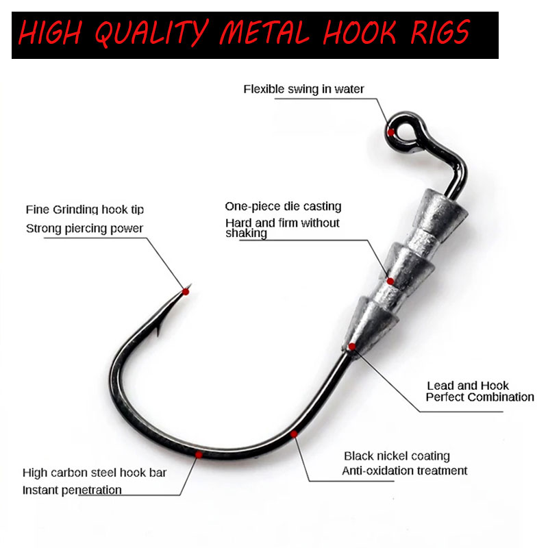 WODJYJ 10 pièces 0,6g 1g hameç - Fishing Hook Barbless avis et prix
